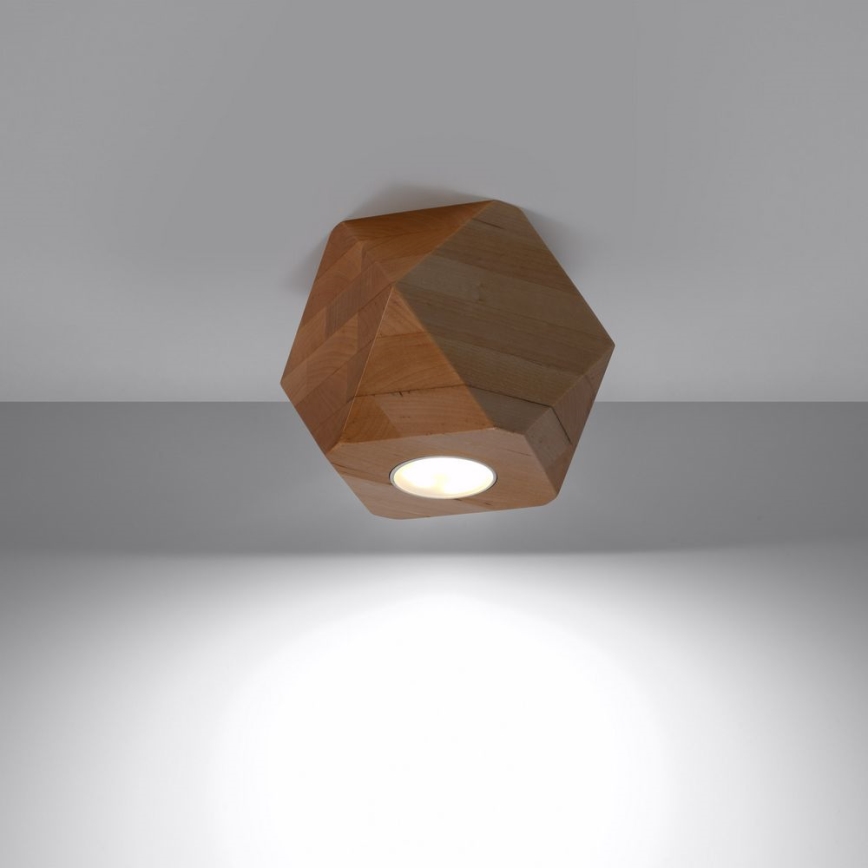 Lampa sufitowa WOODY 1xGU10/40W/230V dąb