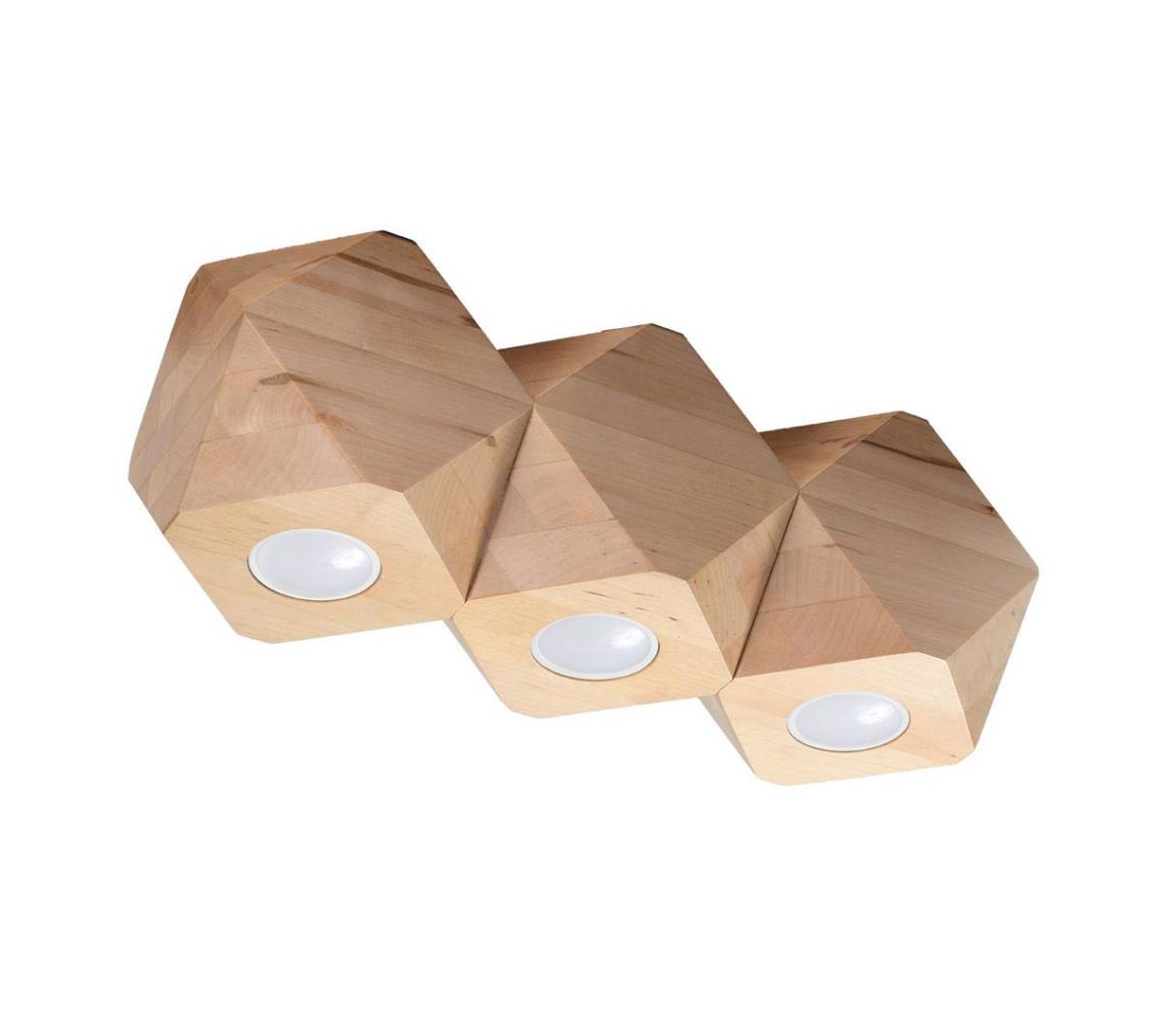 SL.1010 - Lampa sufitowa WOODY 3xGU10/40W/230V