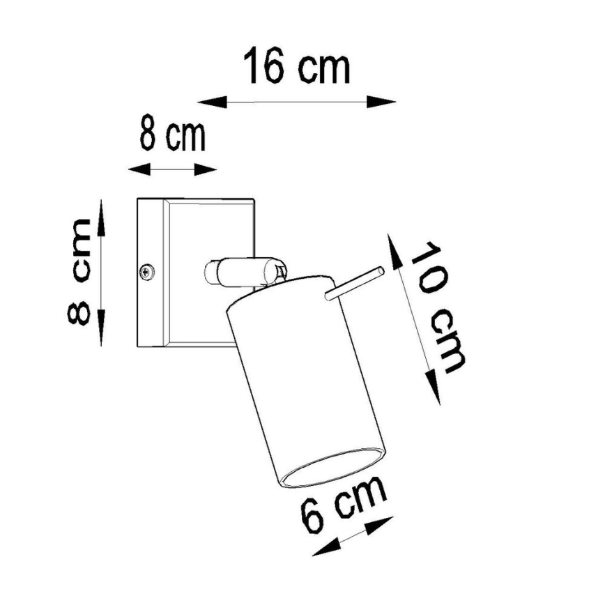 Kinkiet punktowy RING 1xGU10/10W/230V biały