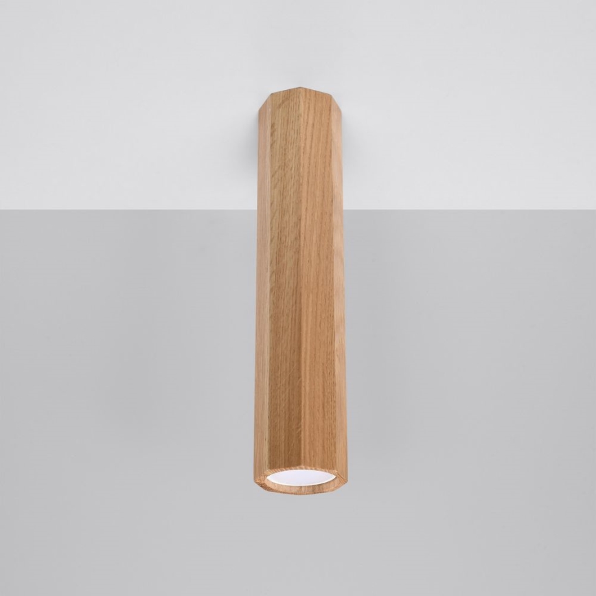 Oświetlenie punktowe ZEKE 1xGU10/40W/230V 30 cm dąb