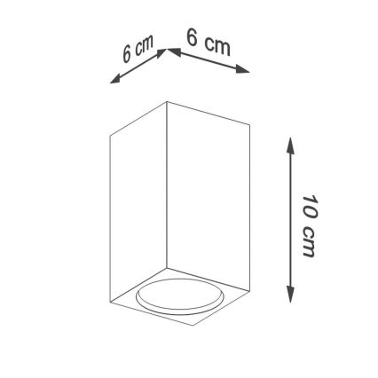 Oświetlenie punktowe KEKE 1xGU10/40W/230V 10 cm dąb