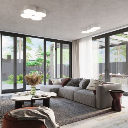 Plafon CIRCLE 6xE27/60W/230V biały