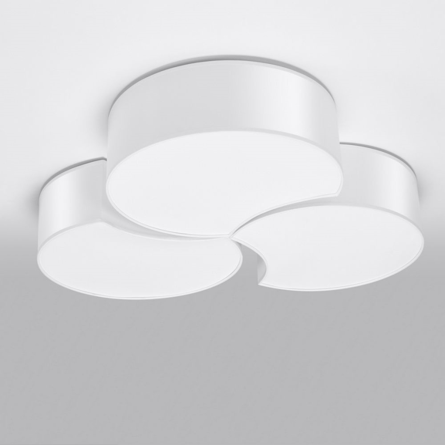 Plafon CIRCLE 6xE27/60W/230V biały