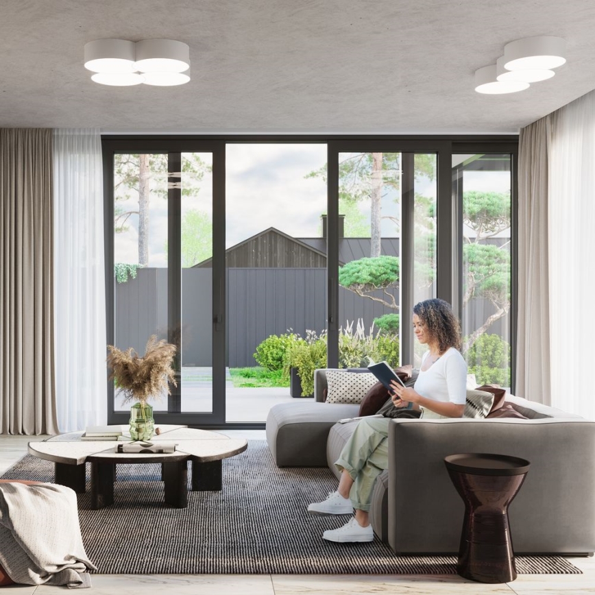 Plafon CIRCLE 8xE27/60W/230V biały