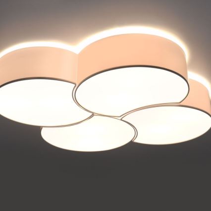 Plafon CIRCLE 8xE27/60W/230V biały