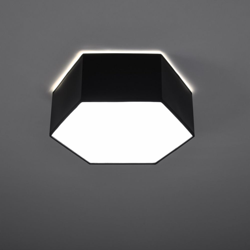 Plafon SUNDE 2xE27/60W/230V 11,5 cm czarny