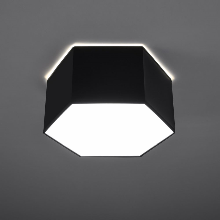 Plafon SUNDE 2xE27/60W/230V 15,5 cm czarny