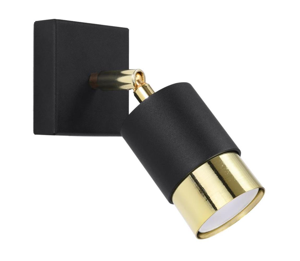 SL.1069 - Kinkiet punktowy NERO 1xGU10/40W/230V czarny/złoty