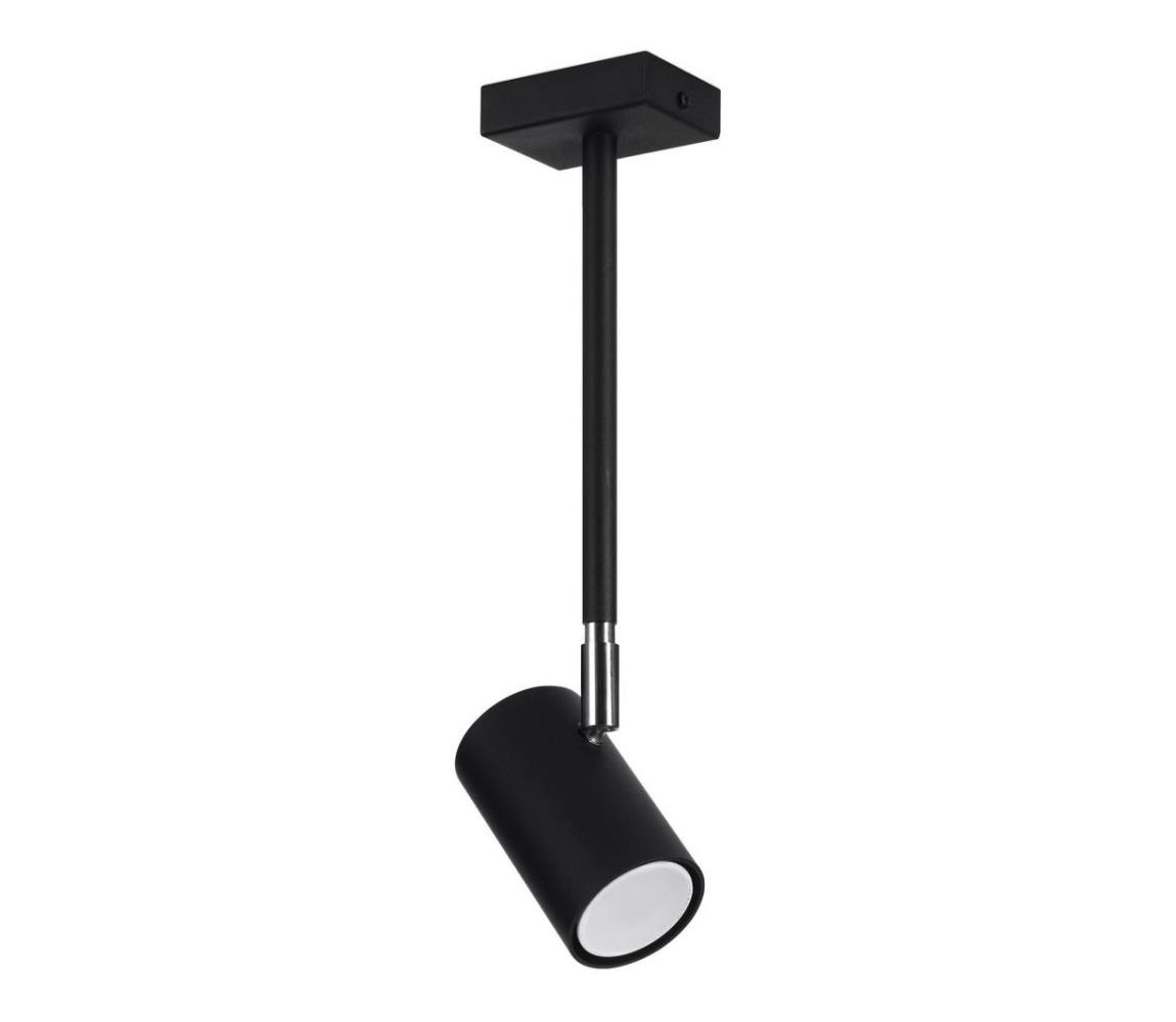 SL.1074 - Żyrandol na drążku NORANO 1xGU10/40W/230V czarny