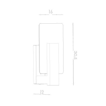 Kinkiet LAPPO 1xE14/10W/230V biały