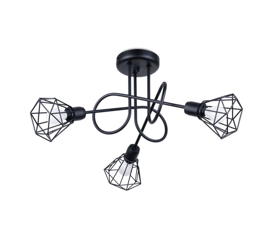 SL.1109 - Żyrandol ARTEMIS 3xE14/40W/230V czarny