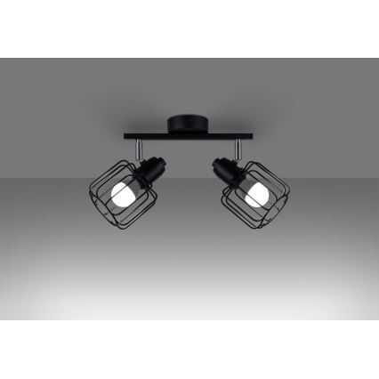 Oprawa punktowa BELUCI 2xE14/40W/230V czarna