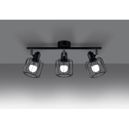 Oprawa punktowa BELUCI 3xE14/40W/230V czarna
