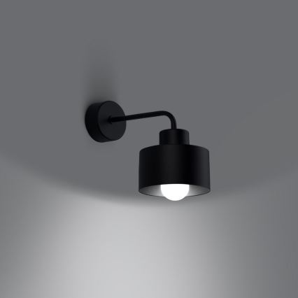 Kinkiet ścienny SAVAR 1xE27/60W/230V czarny