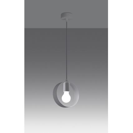 Lampa wisząca na linkę TITRAN 1xE27/60W/230V biała