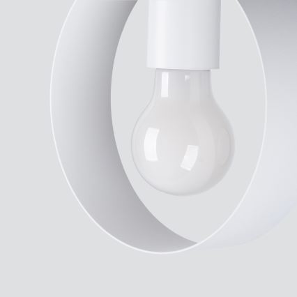 Lampa wisząca na linkę TITRAN 1xE27/60W/230V biała