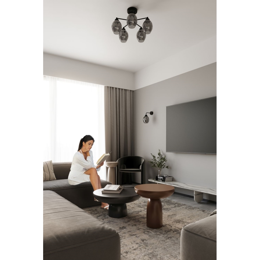 Kinkiet FILLAN 1xE27/60W/230V czarny