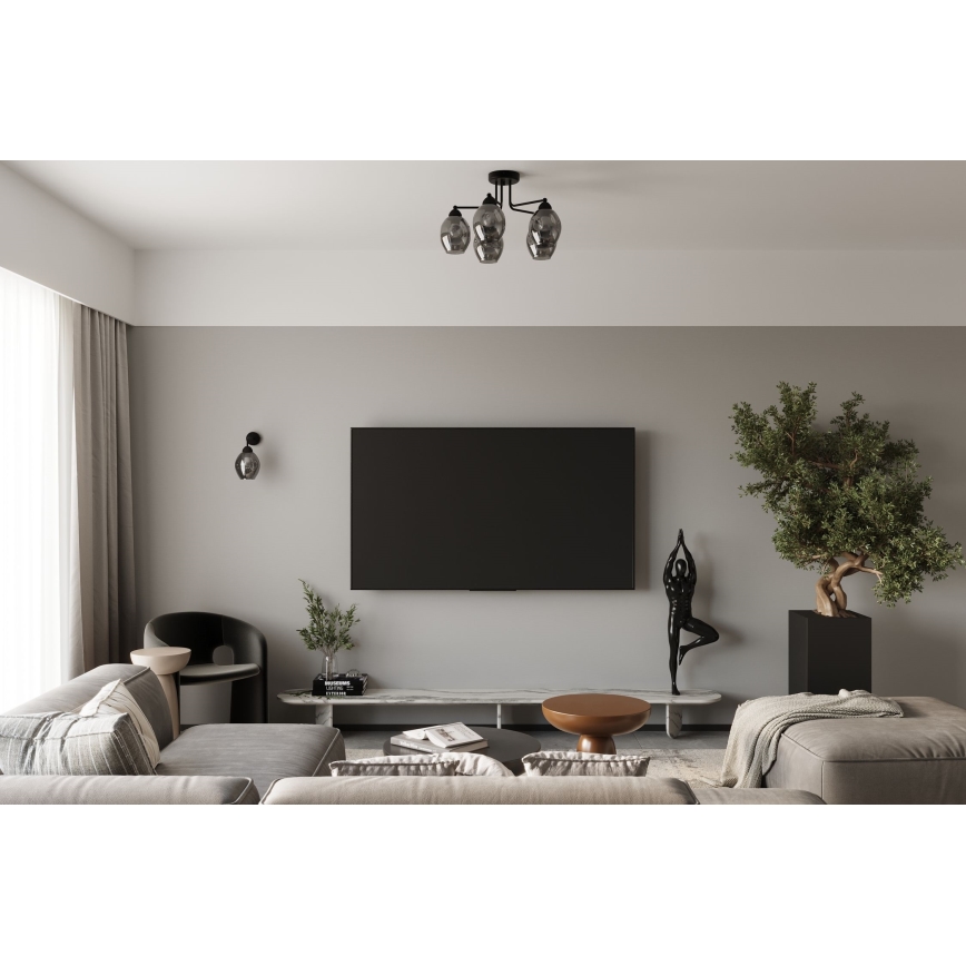 Kinkiet FILLAN 1xE27/60W/230V czarny