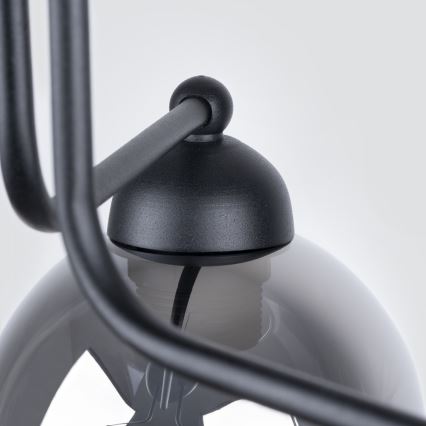 Lampa wisząca na pręcie FILLAN 3xE27/60W/230V czarna