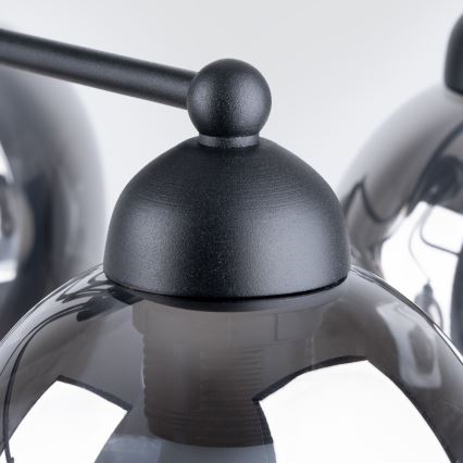 Lampa wisząca na pręcie FILLAN 5xE27/60W/230V czarna