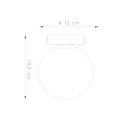 Plafon YOLI 1xG9/12W/230V biały