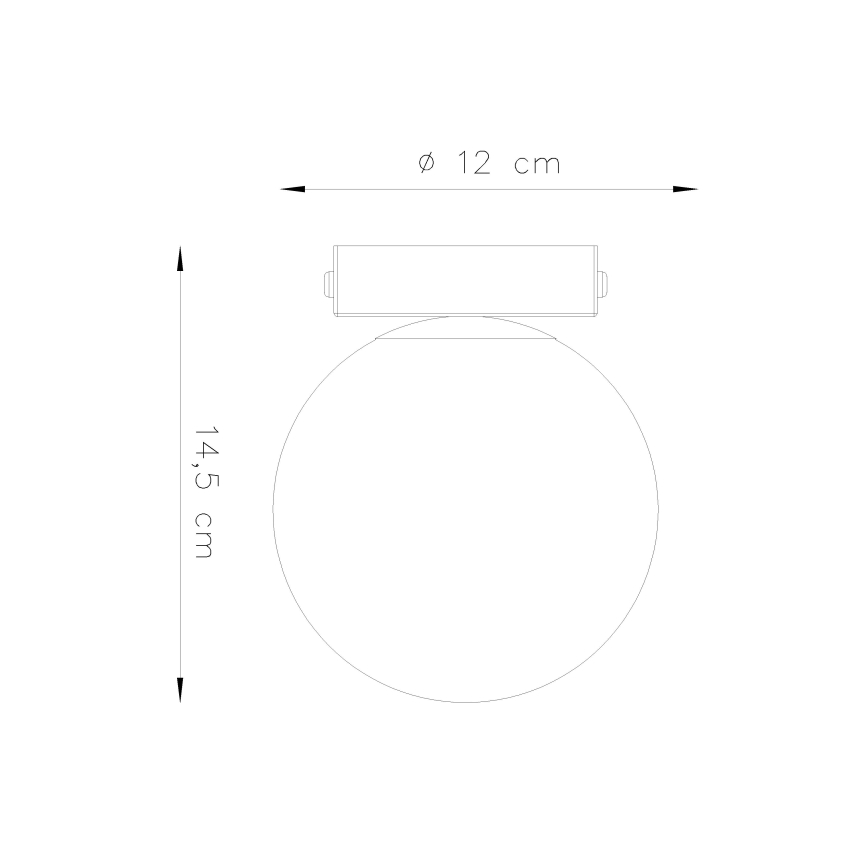 Plafon YOLI 1xG9/12W/230V biały