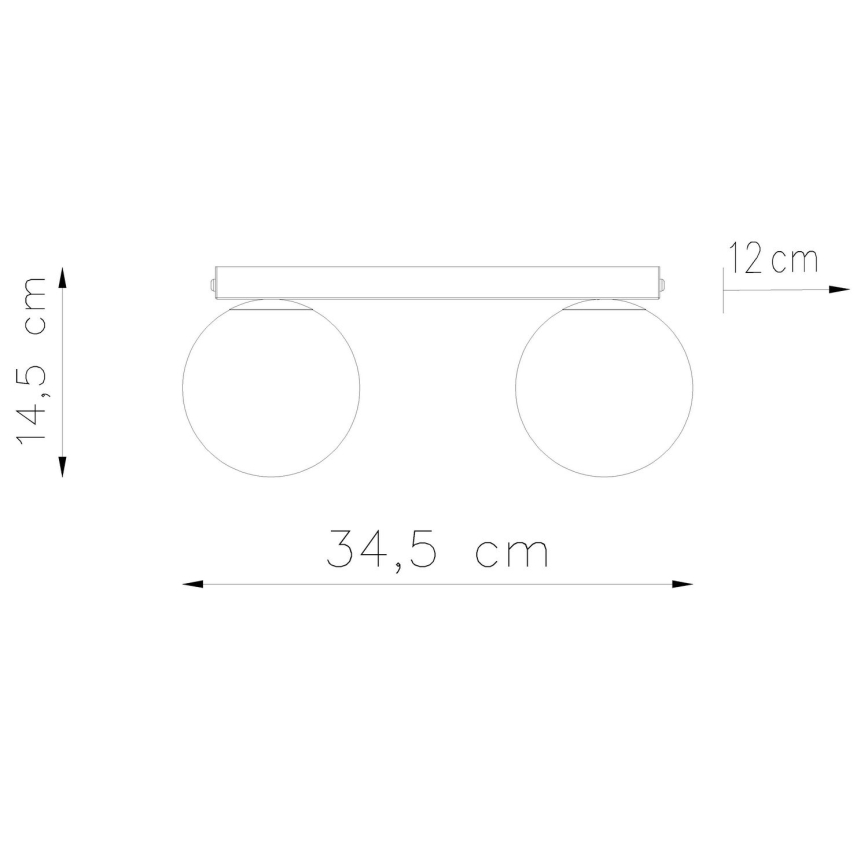 Lampa sufitowa YOLI 2xG9/12W/230V biała