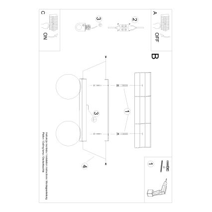 Lampa sufitowa YOLI 2xG9/12W/230V biała