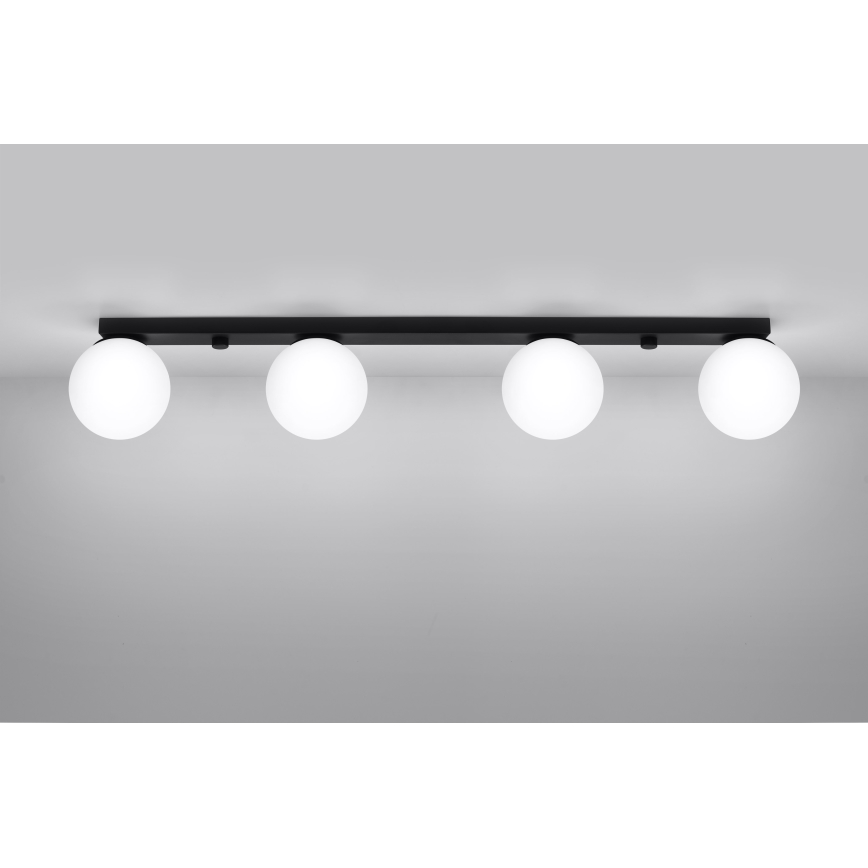 Lampa sufitowa YOLI 4xG9/12W/230V czarna