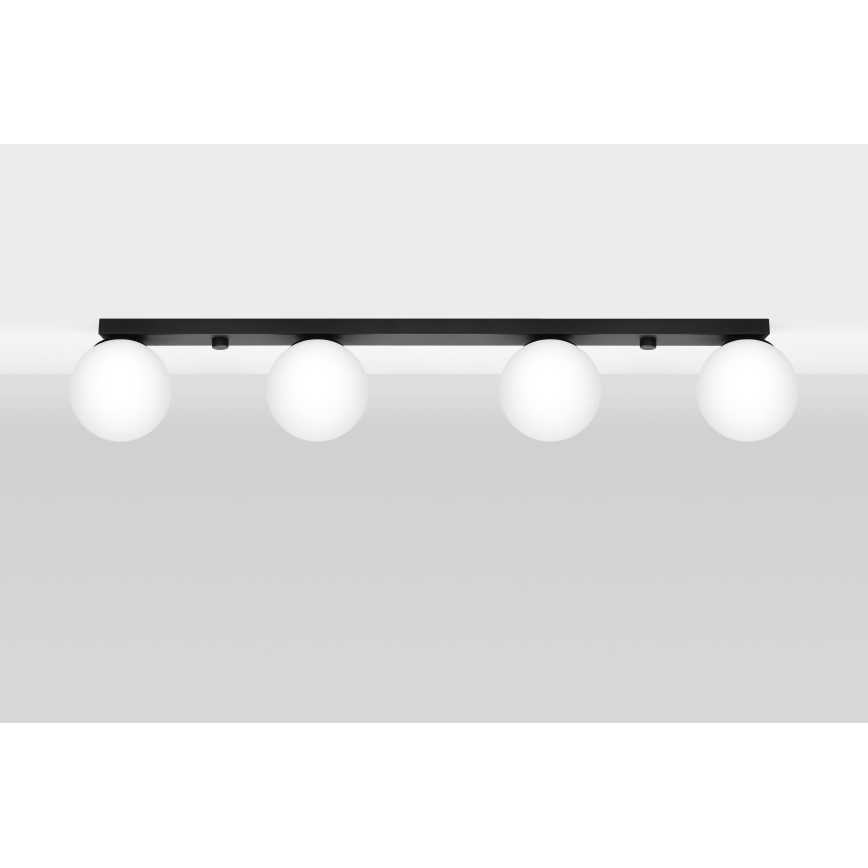 Plafon YOLI 4xG9/12W/230V czarny