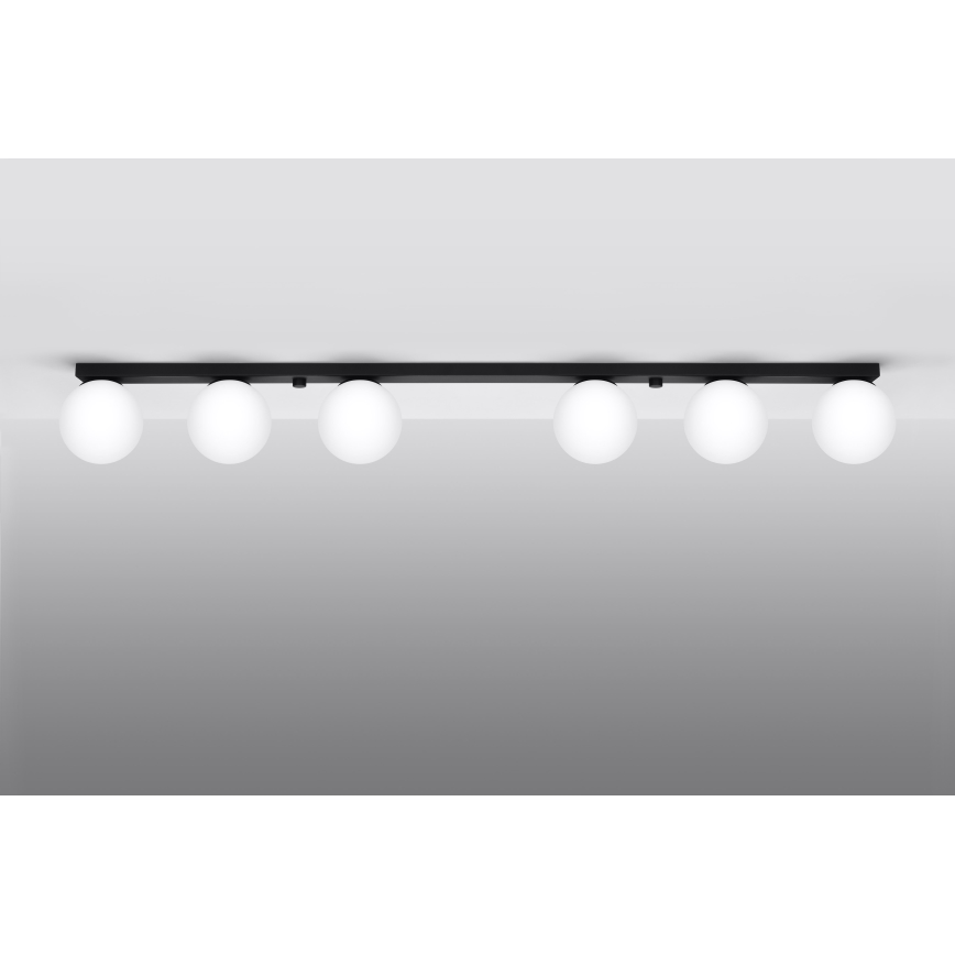 Lampa sufitowa YOLI 6xG9/12W/230V czarna