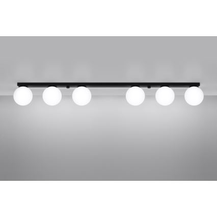 Lampa sufitowa YOLI 6xG9/12W/230V czarna