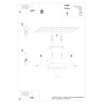 Oświetlenie punktowe TAVO 1xE27/15W/230V beton