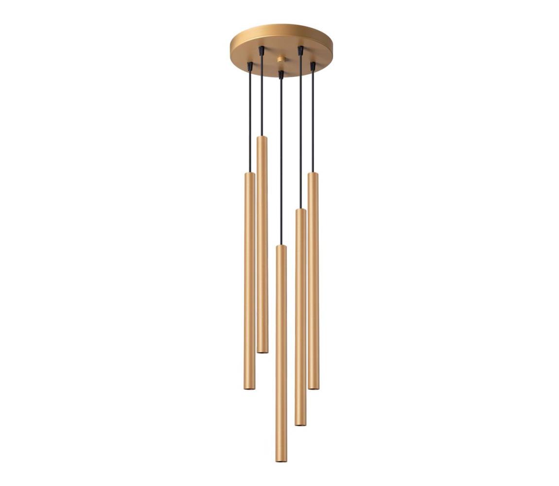SL.1174 - Żyrandol na lince PASTELO 5xG9/8W/230V złoty