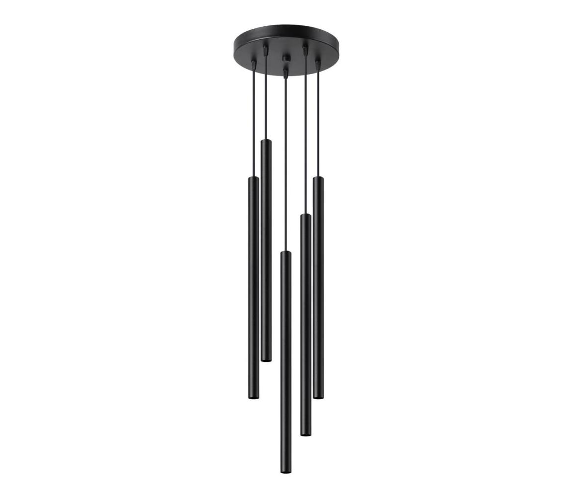 SL.1176 - Żyrandol na lince PASTELO 5xG9/8W/230V czarny