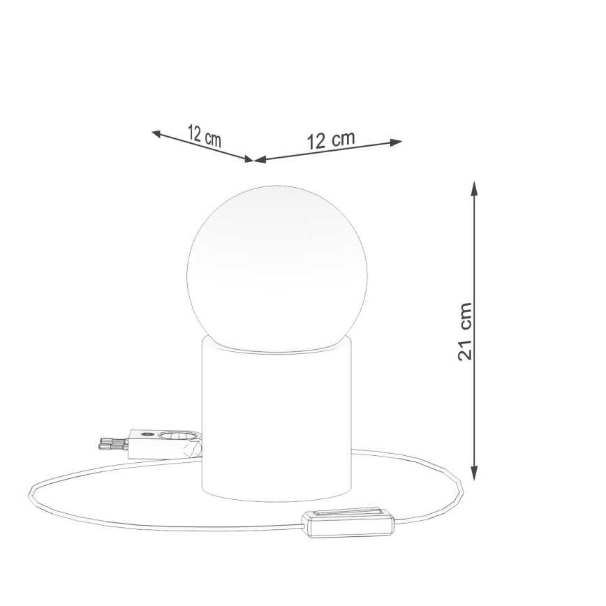 Lampa stołowa BOOMO 1xG9/8W/230V buk