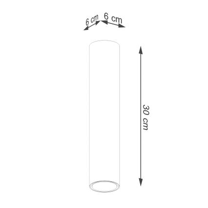 Oświetlenie punktowe LAGOS 1xGU10/10W/230V 30 cm złote