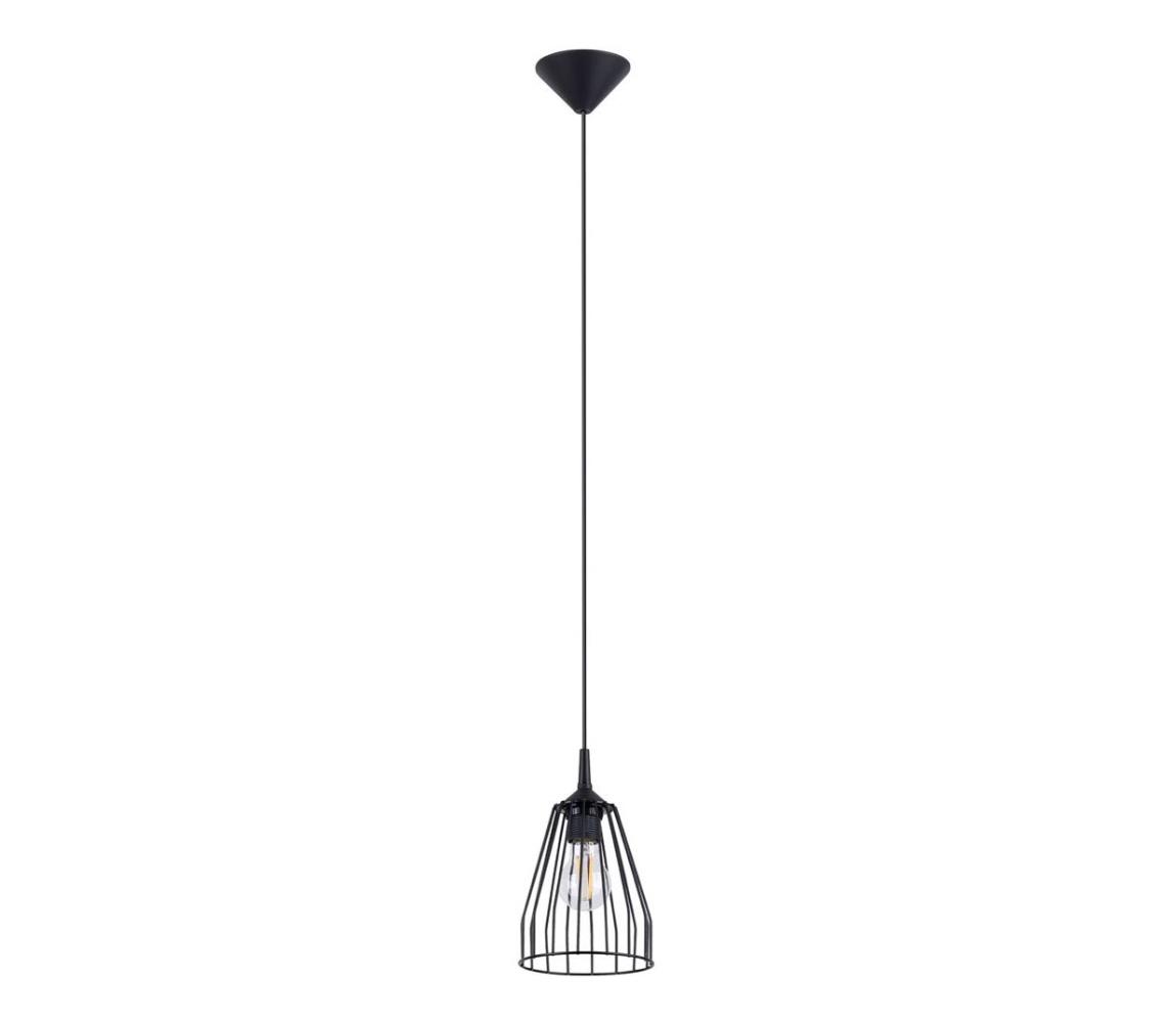 SL.1205 - Żyrandol na lince LEYO 1xE27/15W/230V czarny