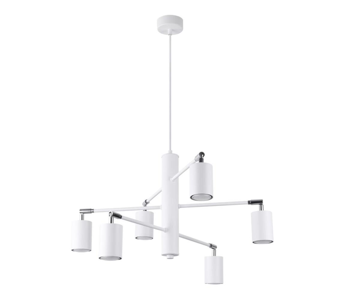 SL.1206 - Żyrandol na lince LEMMI 6xGU10/10W/230V biały