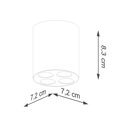 LED Oświetlenie punktowe ZOE LED/9W/230V czarne