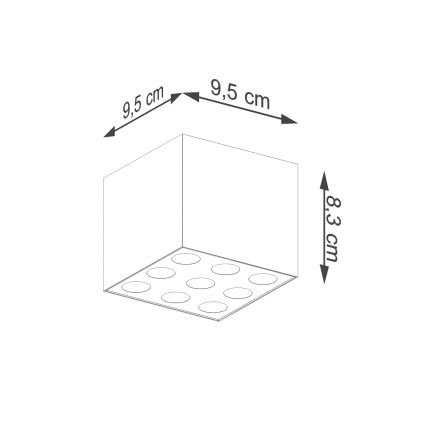 LED Oświetlenie punktowe OZZY LED/16W/230V czarne