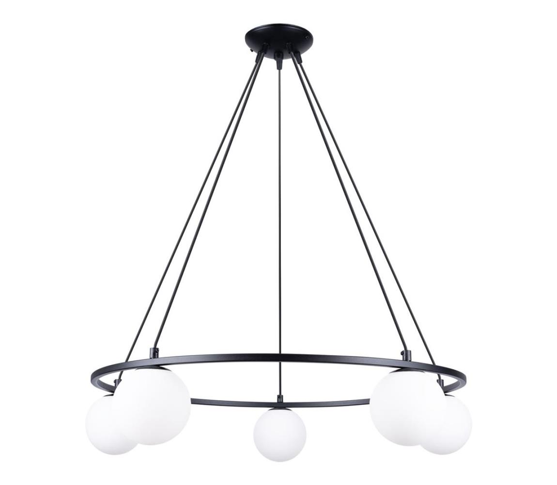 SL.1214 - Żyrandol na lince YOLI 5xG9/8W/230V czarny