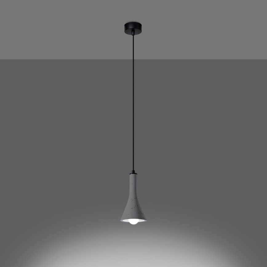 Żyrandol na lince REA 1xE14/12W/230V beton