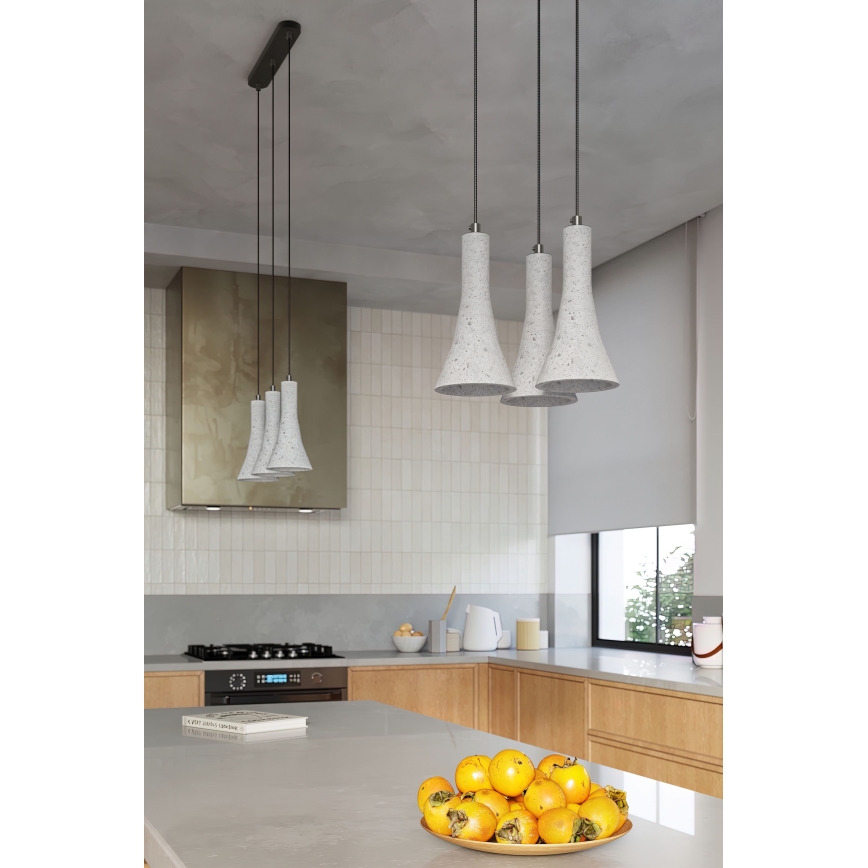 Żyrandol na lince REA 1xE14/12W/230V beton