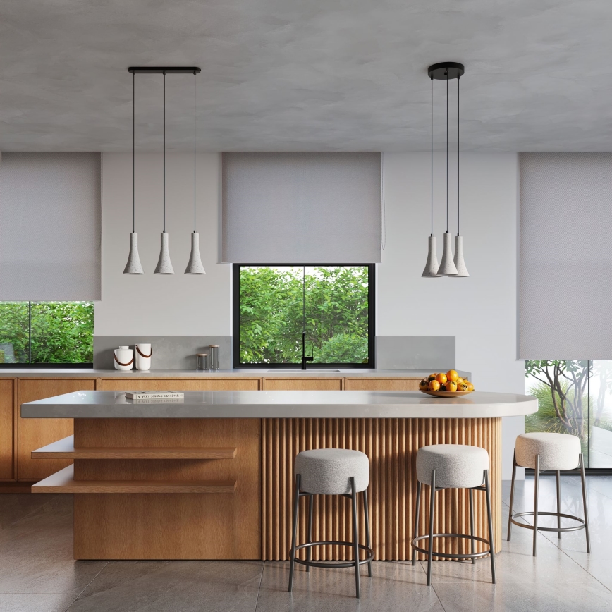 Żyrandol na lince REA 1xE14/12W/230V beton