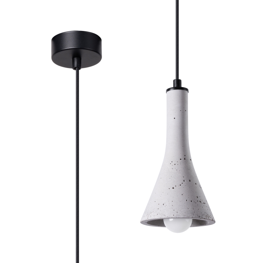 Żyrandol na lince REA 1xE14/12W/230V beton