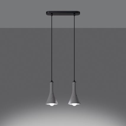 Żyrandol na lince REA 2xE14/12W/230V beton