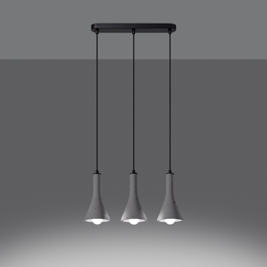 Żyrandol na lince REA 3xE14/12W/230V beton