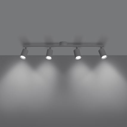 Oświetlenie punktowe LEMMI 4xGU10/10W/230V białe
