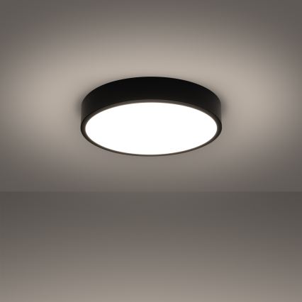 Lampa sufitowa LED ONYX, 32 W, 230 V, śr. 40 cm, czarna